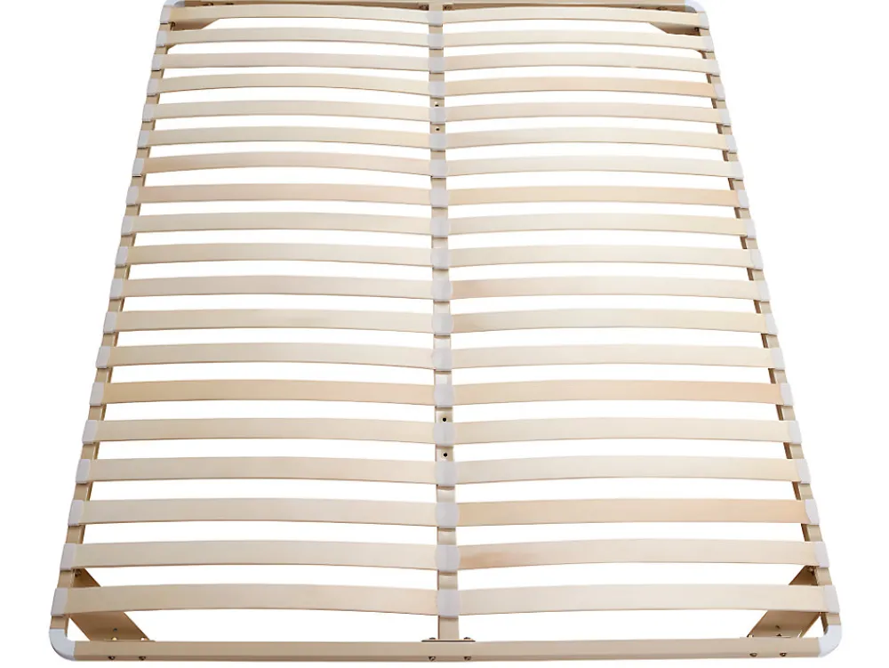 Sommier cadre à lattes 140 x 190 cm - 2x19 lattes - Sans pieds - Beige - KALISTA de YSMÉE>Vente-unique New