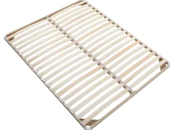Vente-unique Sommier cadre à lattes 160 x 200 cm - 2x19 lattes - Sans pieds - Beige - KALISTA de YSMÉE* Sommier