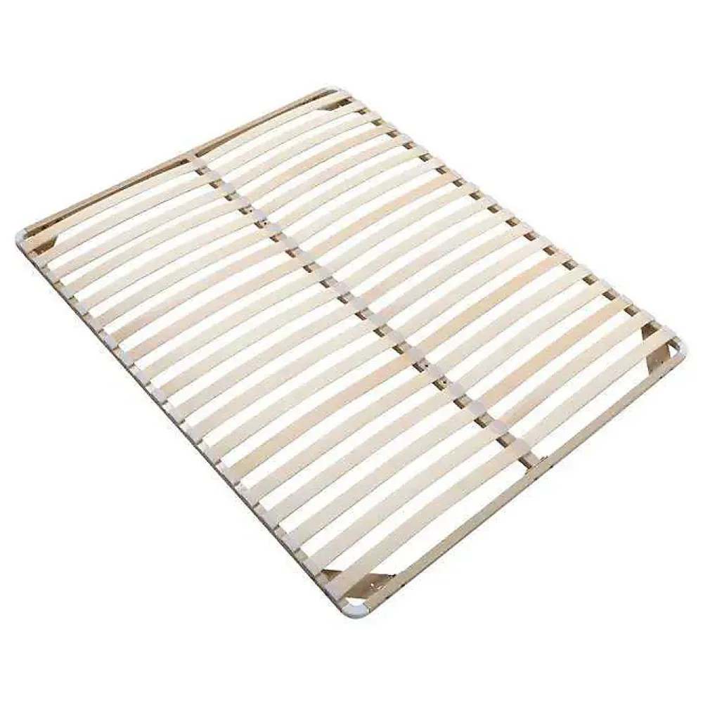 Vente-unique Sommier cadre à lattes 160 x 200 cm - 2x19 lattes - Sans pieds - Beige - KALISTA de YSMÉE* Sommier