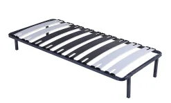 Nuits D'Or Sommier Cadre à Lattes Metal 80x190 cm - 29 cm de Hauteur - Compatible avec Matelas Standard - 9 Larges Lattes de 12,5 cm - Épaiss* Sommier