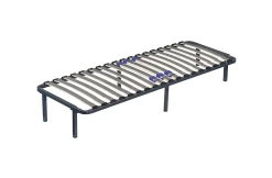 Sommier Cadre à lattes Renforcé 140x190 cm Compatible avec tous matelas Support réglable 17 lattes en 9mm Structure métal 1,2 mm>Provence Literie Hot