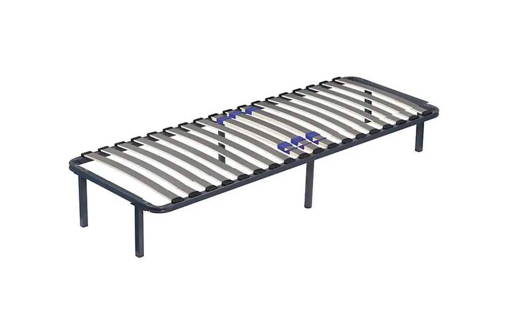 Sommier Cadre à lattes Renforcé 140x190 cm Compatible avec tous matelas Support réglable 17 lattes en 9mm Structure métal 1,2 mm>Provence Literie Hot