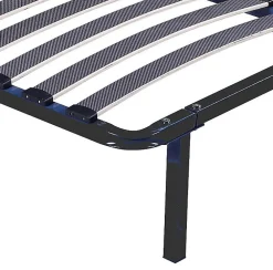 Literie Julien Sommier Cadre à lattes Renforcé 140x190 cm - Compatible avec tous matelas - Soutien réglable - 17 lattes en 9mm - Structure métal* Sommier