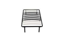 Sommier cadre a lattes - 80x190 cm - design solide - 9 larges lattes de 12,5 cm - montage rapide et facile - confort quotidien><noscript><img width=