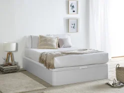 Sommier coffre 160 x 200 cm - Blanc mat - HESTIA de YSMÉE><noscript><img width=
