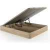 Vente-unique Sommier coffre 180 x 200 cm - Naturel clair - HESTIA de YSMÉE* Lit Coffre