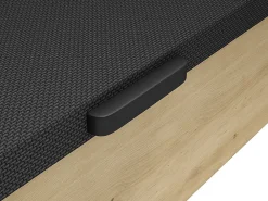 Sommier coffre 90 x 190 cm - Naturel clair et noir - NAMOSI de YSMÉE><noscript><img width=