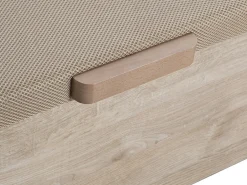 Vente-unique Sommier coffre 160 x 200 cm - Naturel clair - HESTIA de YSMÉE* Lit Coffre