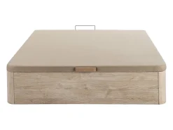 Vente-unique Sommier coffre 160 x 200 cm - Naturel clair - HESTIA de YSMÉE* Lit Coffre