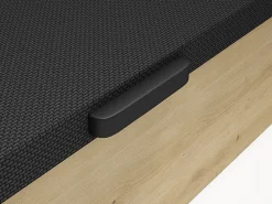 Sommier coffre 140 x 190 cm - Naturel clair et noir - NAMOSI de YSMÉE><noscript><img width=