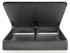 Vente-unique Sommier coffre 180 x 200 cm - Noir mat - HESTIA de YSMÉE* Sommier