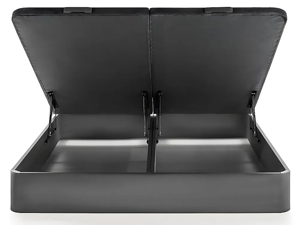 Vente-unique Sommier coffre 180 x 200 cm - Noir mat - HESTIA de YSMÉE* Sommier