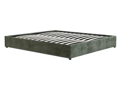 Sommier coffre 160 x 200 cm en tissu texturé - Vert - FIRMEO de YSMÉE><noscript><img width=