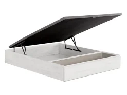 Sommier coffre avec tiroir 140 x 190 cm - Blanc - HESTIA de YSMÉE><noscript><img width=