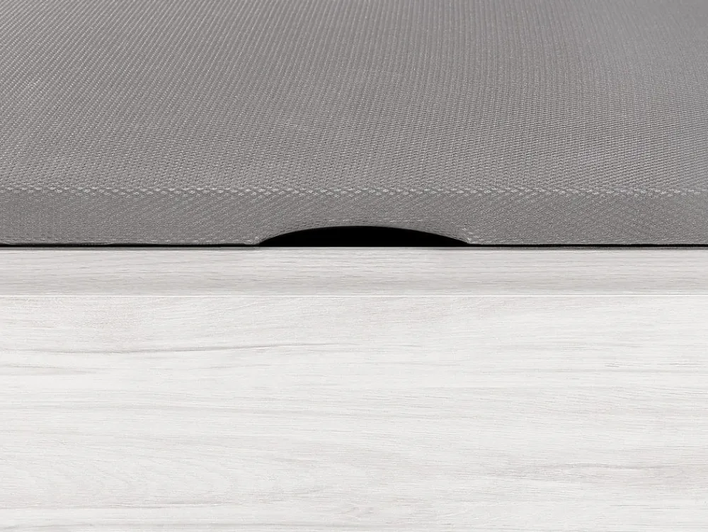 Sommier coffre avec tiroir 140 x 190 cm - Blanc - HESTIA de YSMÉE>Vente-unique Online