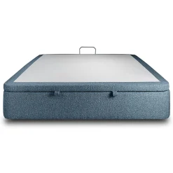 Sommeil De Plomb Sommier Coffre Bouclette Bleu 200x200 H39cm* Sommier