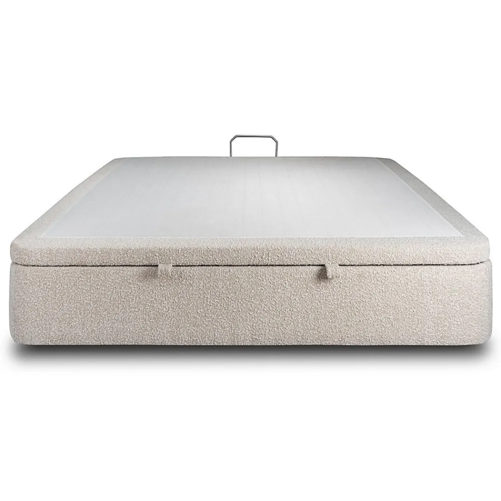 Sommeil De Plomb Sommier Coffre Bouclette Beige 160x200 H39cm* Sommier