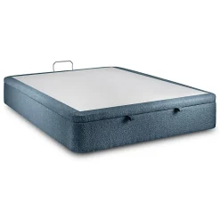 Sommeil De Plomb Sommier Coffre Bouclette Bleu 140x200 H39cm* Sommier