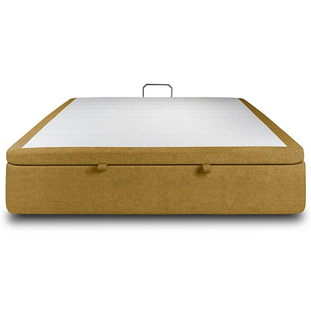 Sommier Coffre Tissu Jaune 140x190 H39cm>Sommeil De Plomb Sale