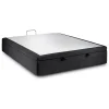 Sommier Coffre Tissu Noir 200x200 H39cm>Sommeil De Plomb Discount