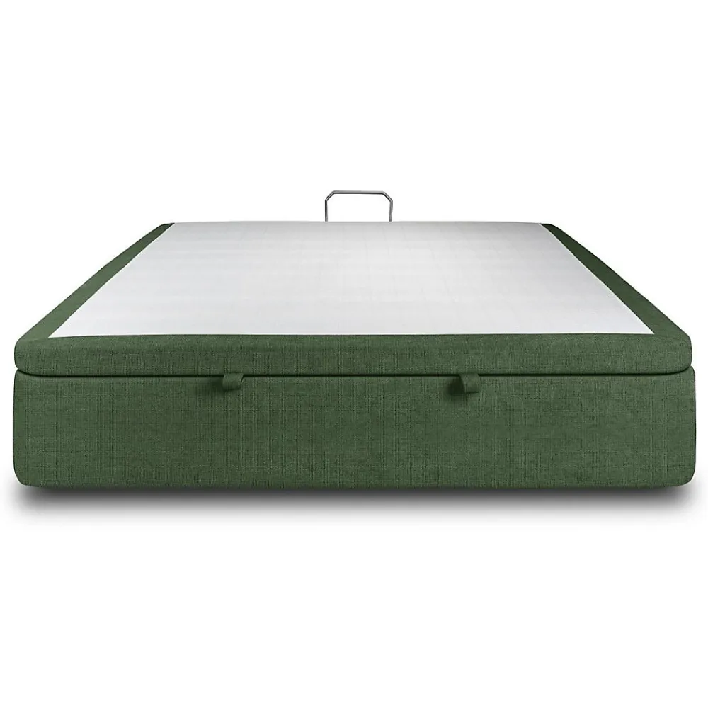 Sommier Coffre Tissu Vert 160x200 H39cm>Sommeil De Plomb Hot