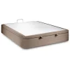Sommier Coffre Velours Taupe 160x200 H39cm>Sommeil De Plomb