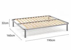 Talamo Italia Sommier de relaxation dmora 160x190 cm 2 hauteur 21 cm* Sommier