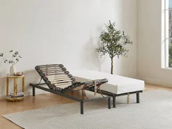 Sommier de relaxation lattes 3 plans de couchage - 80 x 200 cm - RUOTI de YSMÉE><noscript><img width=
