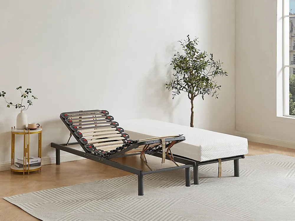 Sommier de relaxation lattes 3 plans de couchage - 80 x 200 cm - RUOTI de YSMÉE>Vente-unique Hot