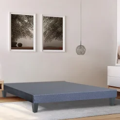Sommier en bois Tapissier Kit 140x190 cm Coloris Gris ciment Livré en kit>Olympe Literie Clearance