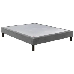 Sommier CONFORT MEDIUM DECO NATURE 140x200 Gris souris Lattes>Epeda Outlet