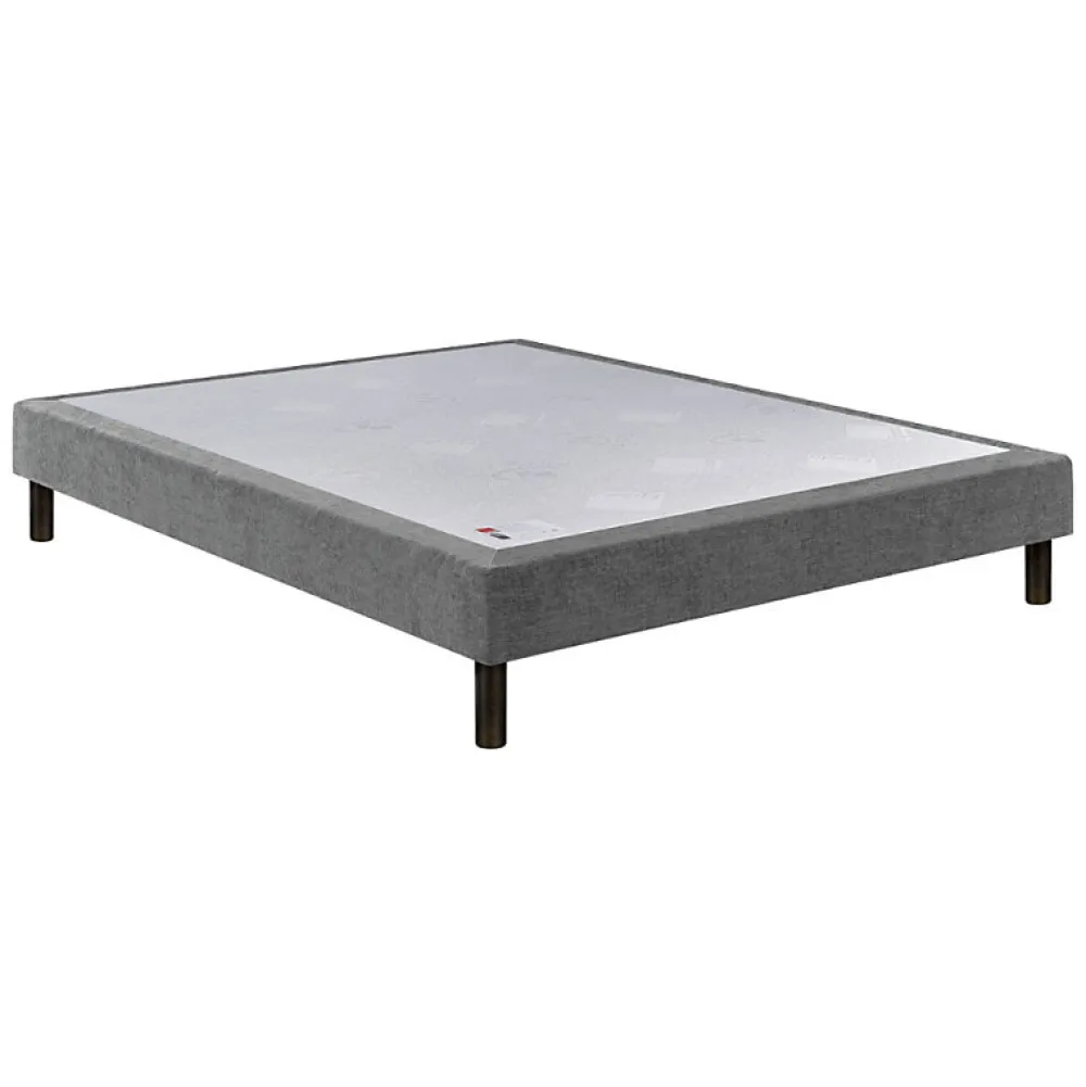 Sommier CONFORT MEDIUM DECO NATURE 140x200 Gris souris Lattes>Epeda Outlet