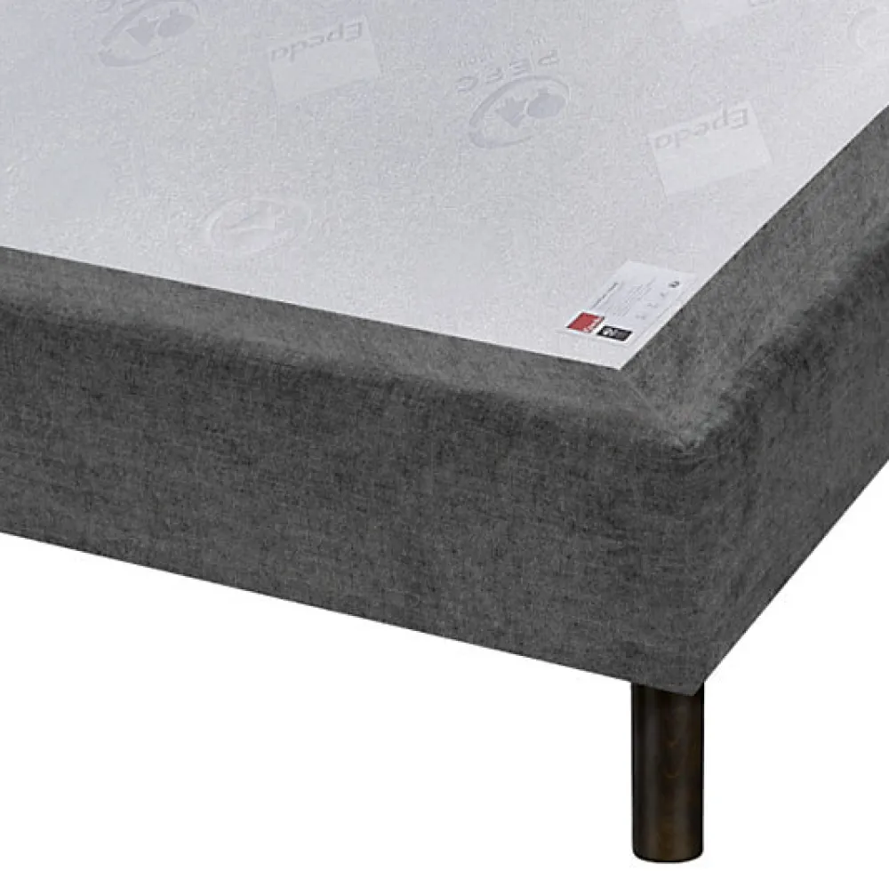 Sommier CONFORT MEDIUM DECO NATURE 140x200 Gris souris Lattes>Epeda Outlet