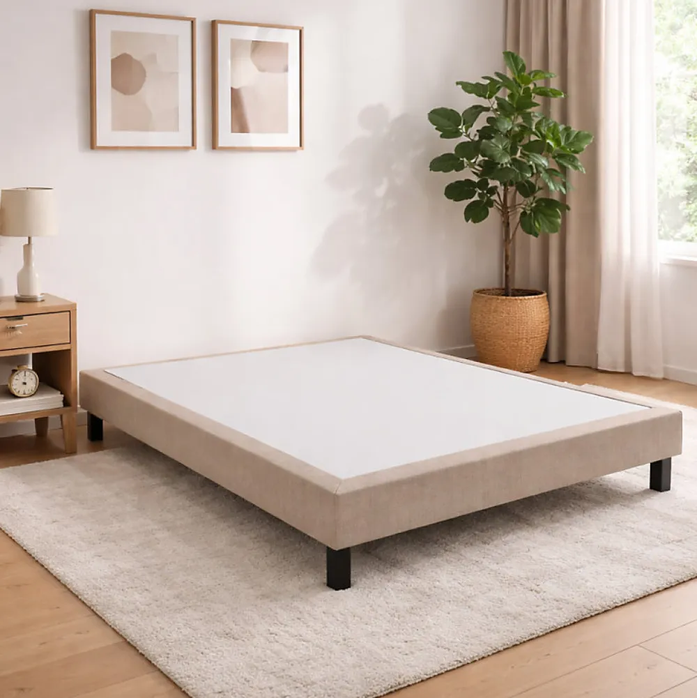 Sommier CONFORT MEDIUM DECO NATURE 140x200 Gris souris Lattes>Epeda Outlet