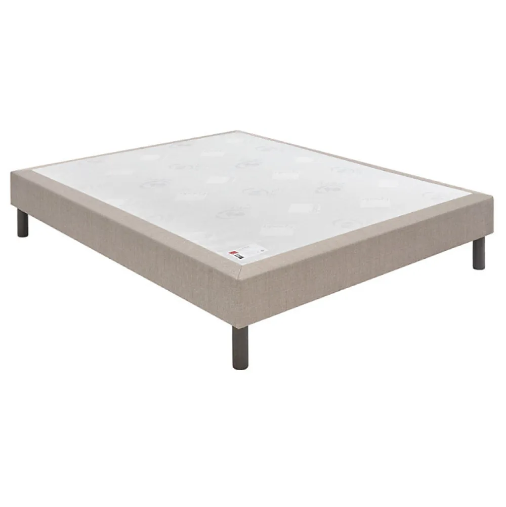 Sommier CONFORT MEDIUM DECO NATURE 140x200 Gris souris Lattes>Epeda Outlet