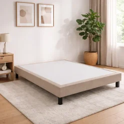 Sommier CONFORT MEDIUM DECO NATURE 80x200 Chiné Naturel Lattes><noscript><img width=