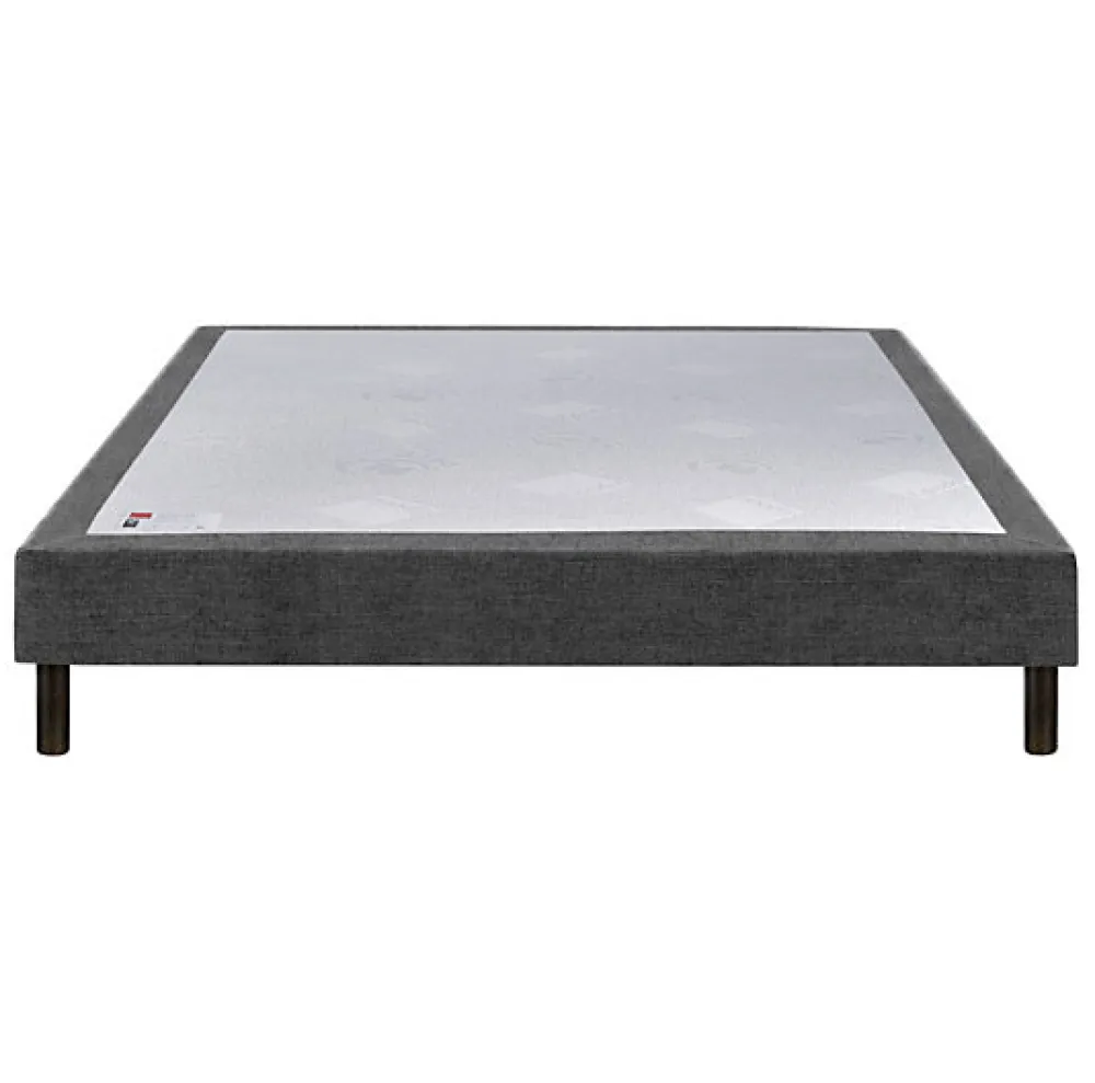 Epeda Sommier CONFORT MEDIUM DECO NATURE 140x190 Chiné Naturel Lattes* Sommier