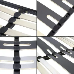 Sommier Ergonomique à Lattes Avec Zone Lombaire Renforcée 200x200 Cm><noscript><img width=
