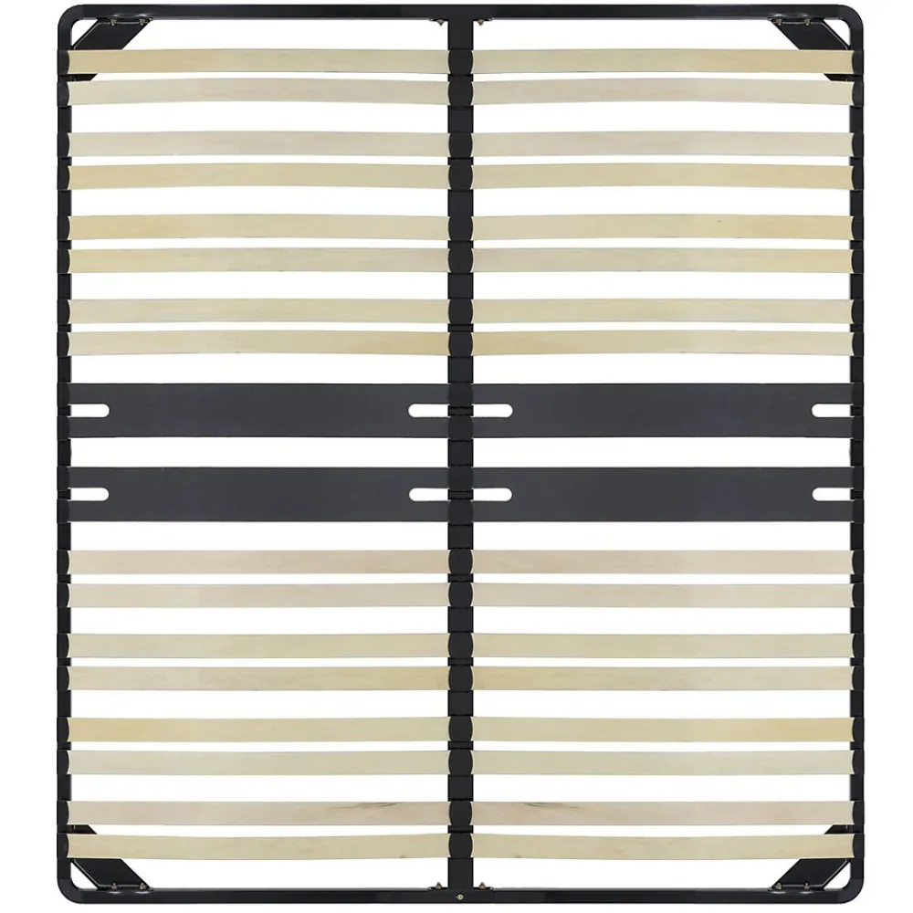 Sommier Ergonomique à Lattes Avec Zone Lombaire Renforcée 200x200 Cm>Monmobilierdesign Online