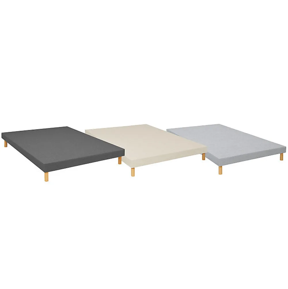 Essenzia Sommier TRADITION GRAPHIC 13cm Couleur 140x210 Anthracite Lattes* Sommier