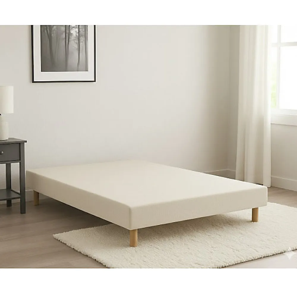 Sommier TRADITION GRAPHIC 19cm Blanc 100x190 Lattes>Essenzia