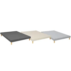 Essenzia Sommier TRADITION GRAPHIC 13cm Couleur 100x220 Beige Lattes* Sommier