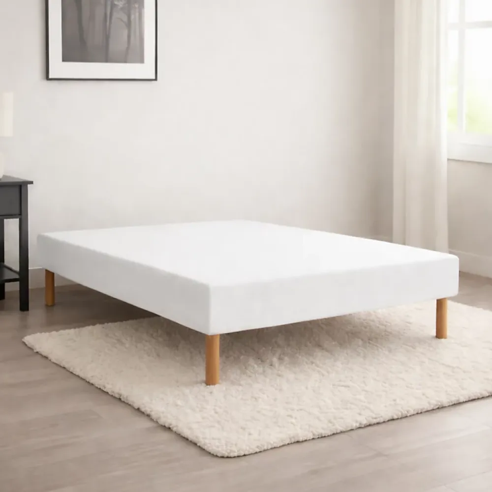 Essenzia Sommier TRADITION GRAPHIC 19cm Blanc 180x210 Lattes* Sommier