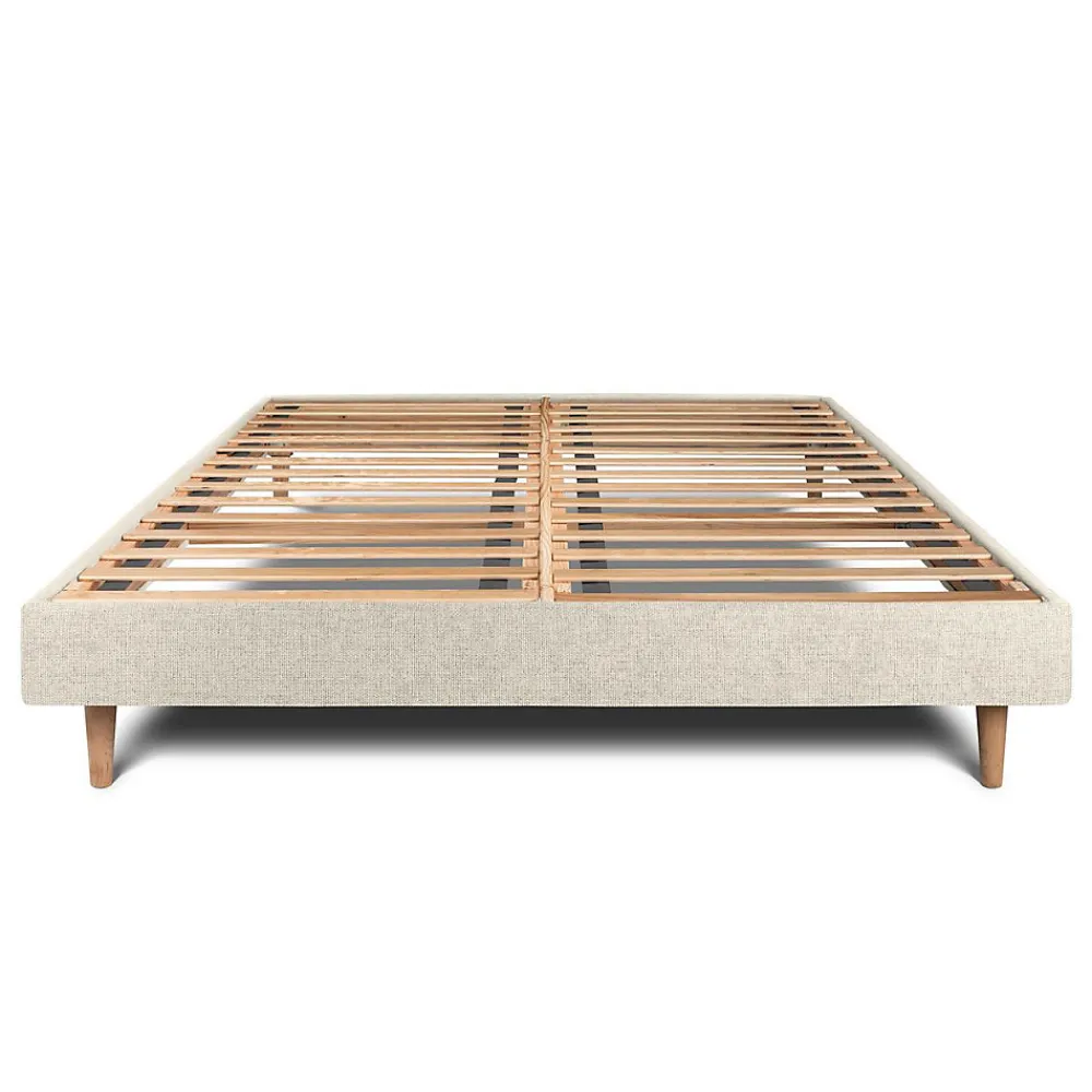 Sommier Kit Tissu Beige clair 140x200 H29cm>Sommeil De Plomb Best