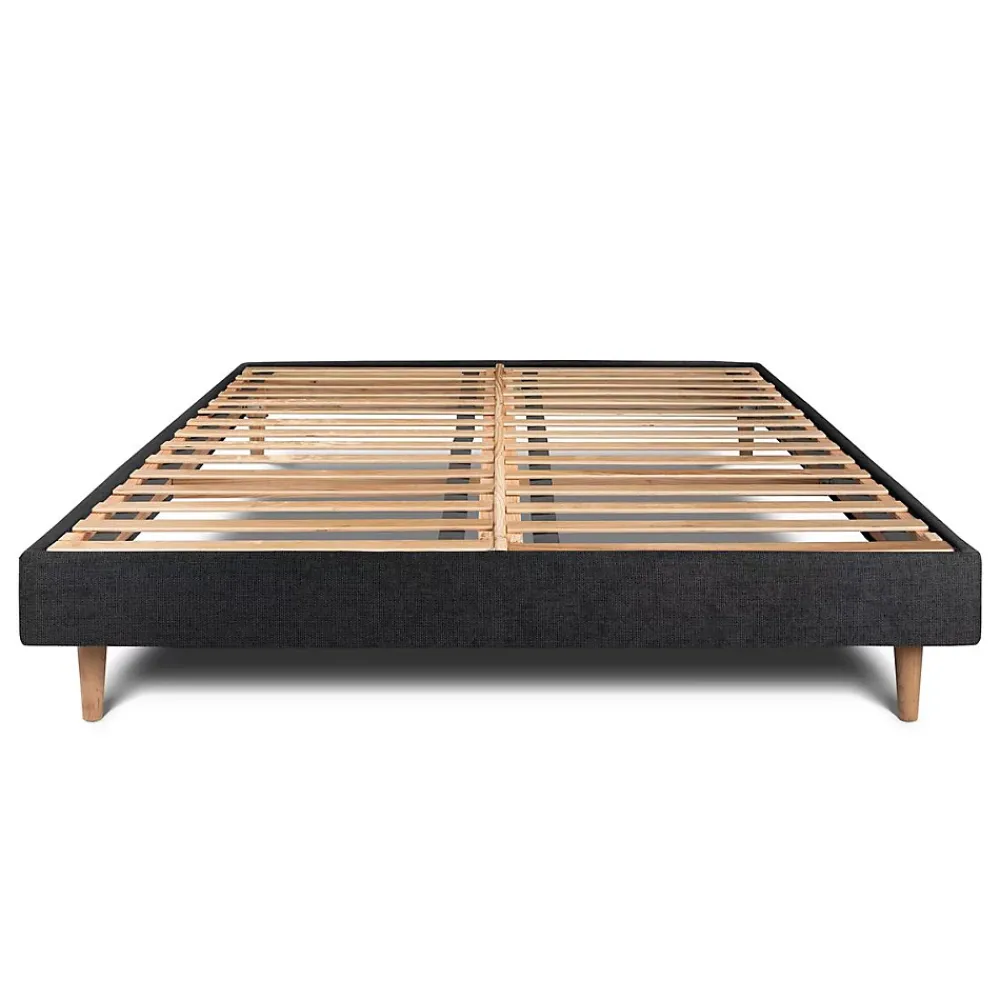 Sommeil De Plomb Sommier Kit Tissu Noir 150x200 H29cm* Sommier