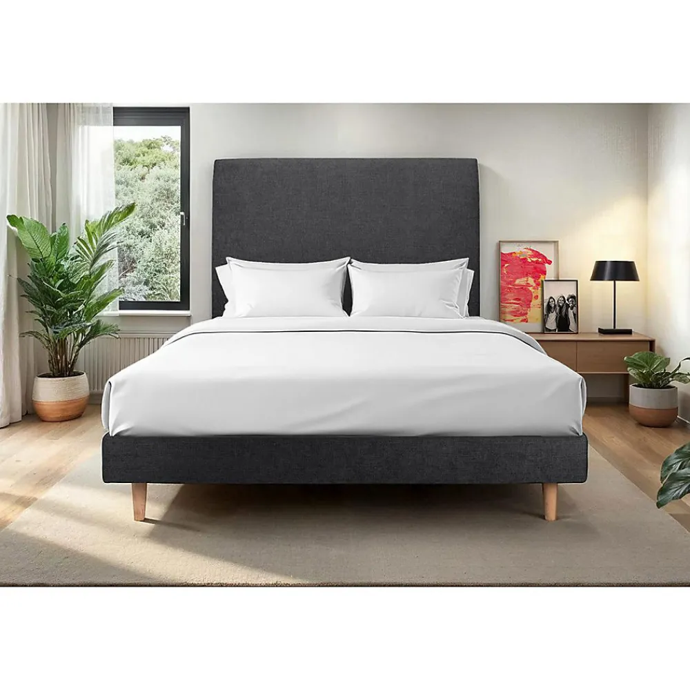 Sommier Kit Tissu Noir 180x200 H29cm>Sommeil De Plomb Hot