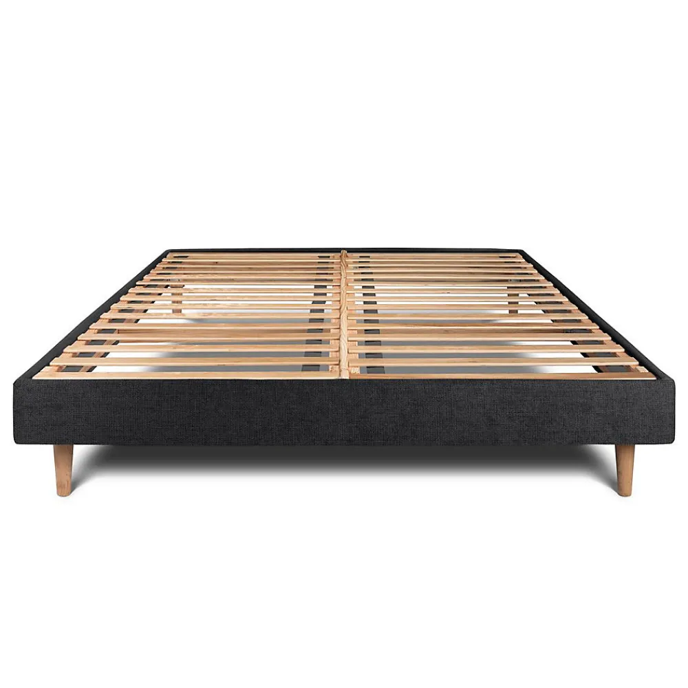 Sommier Kit Tissu Noir 180x200 H29cm>Sommeil De Plomb Hot