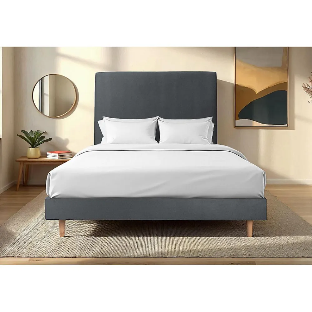 Sommier Kit Velours Gris anthracite 135x190 H29cm>Sommeil De Plomb Online