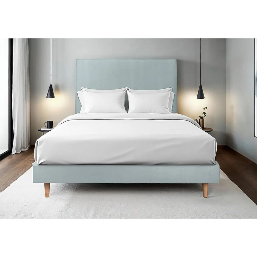 Sommier Kit Velours Gris bleuté 140x190 H29cm>Sommeil De Plomb Hot