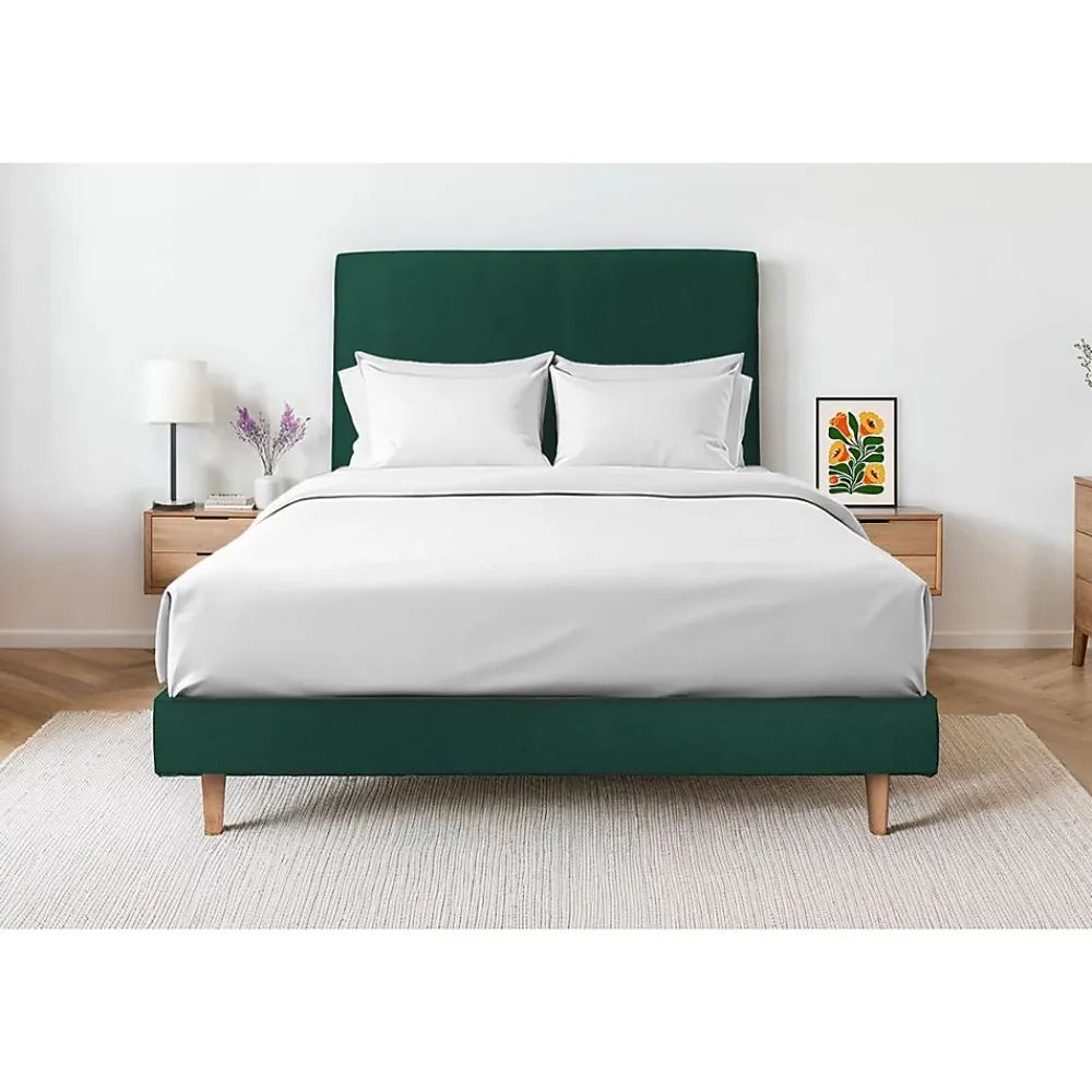 Sommeil De Plomb Sommier Kit Velours Vert 200x200 H29cm* Sommier